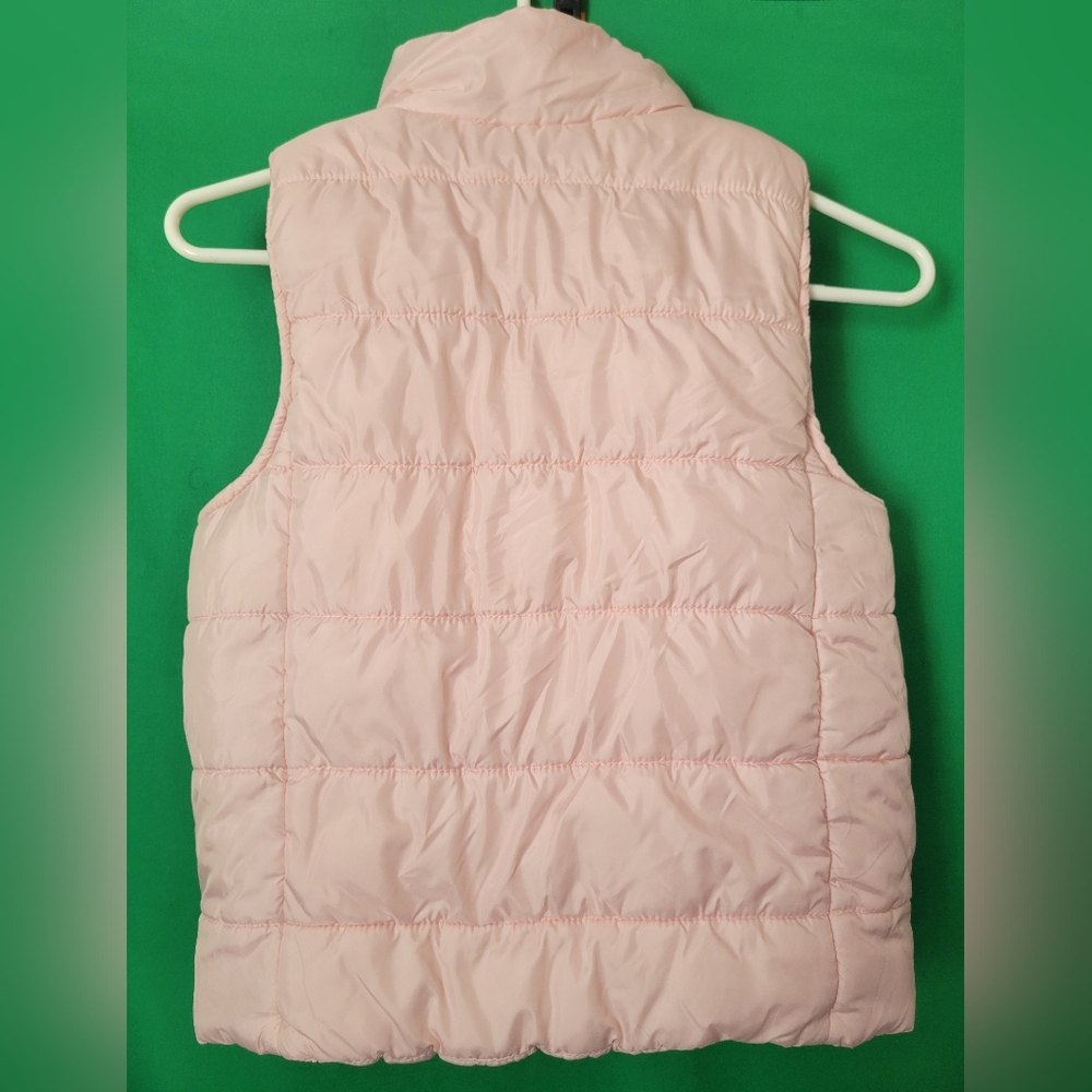 Birch & Stone Girl's Sleeveless Puffer Jacket Vest Size 12 Light Pink Zip Up - Picture 3 of 3